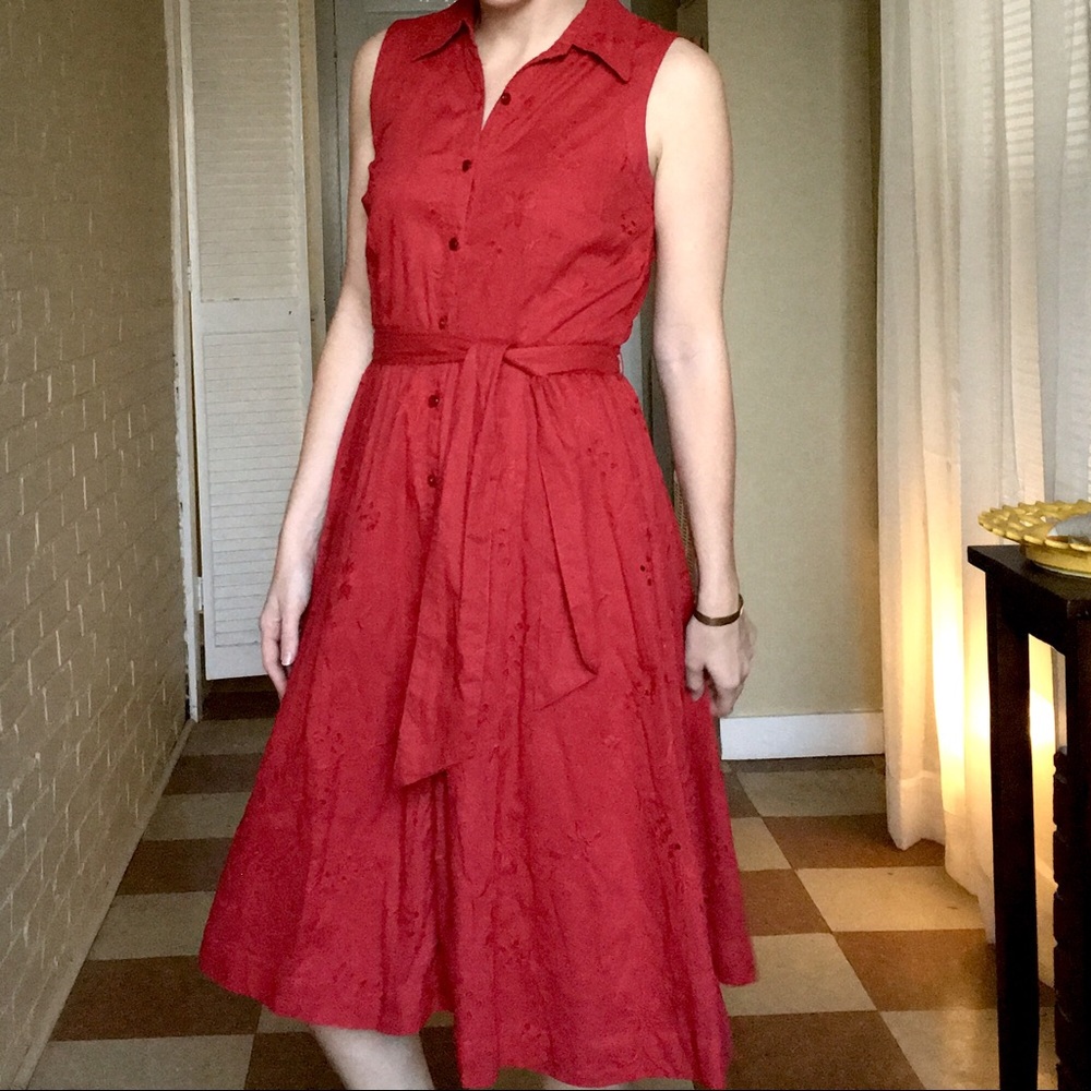 Red 50’s Style Sundress